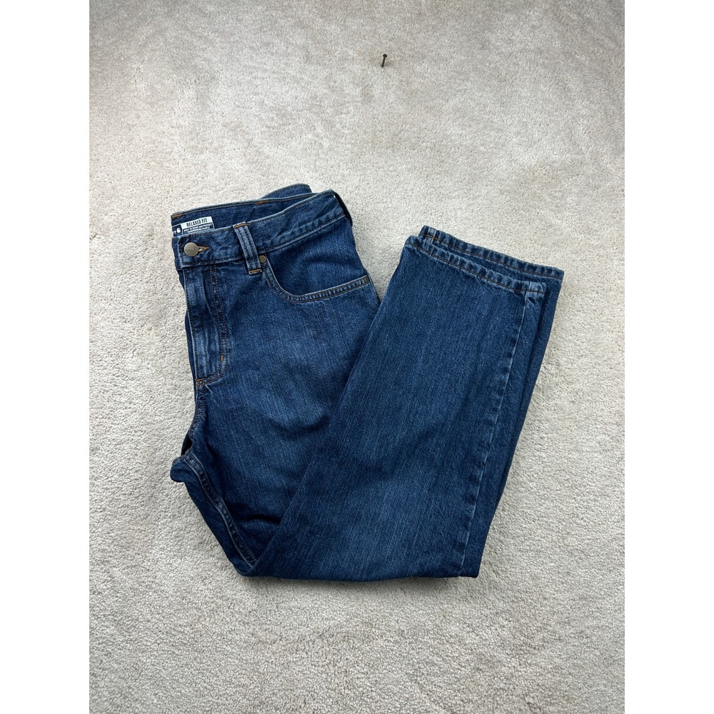 Carhartt BD5119-M Relaxed Fit Straight Leg Jeans 34x28 Blue Denim Workwear